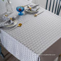 Grey Jacquard wasserdichte Tischdecke